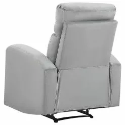 Beliani Handbediende Relaxfauteuil Fluweel Lichtgrijs VERDAL -Exporteren Stoelen Winkel undef src sa picid 835026 type whitesh image scaled