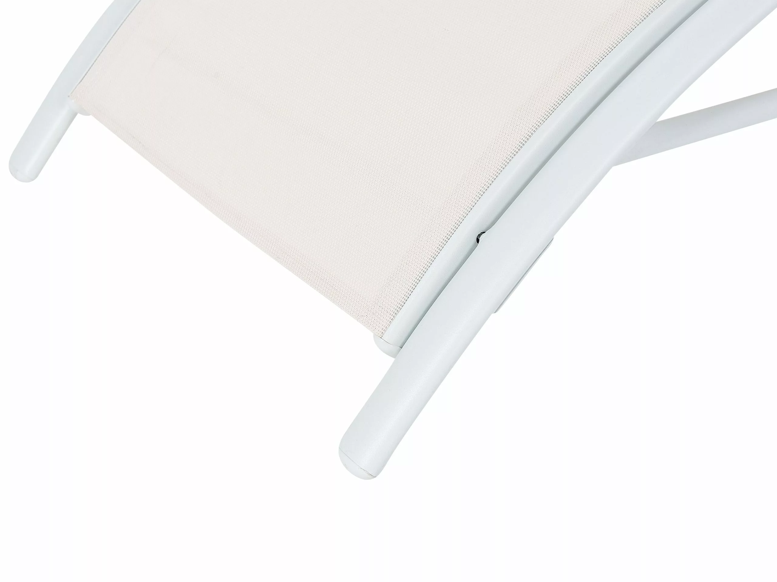 Beliani Ligstoel Verstelbaar Staal Beige GAETA 11 Beliani Ligstoel Verstelbaar Staal Beige GAETA - Afbeelding 9