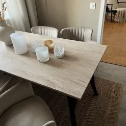 Beliani Eettafel Lichtbruin In Diverse Formaten BRAVO -Exporteren Stoelen Winkel undef src sa picid 836213 type whitesh image scaled