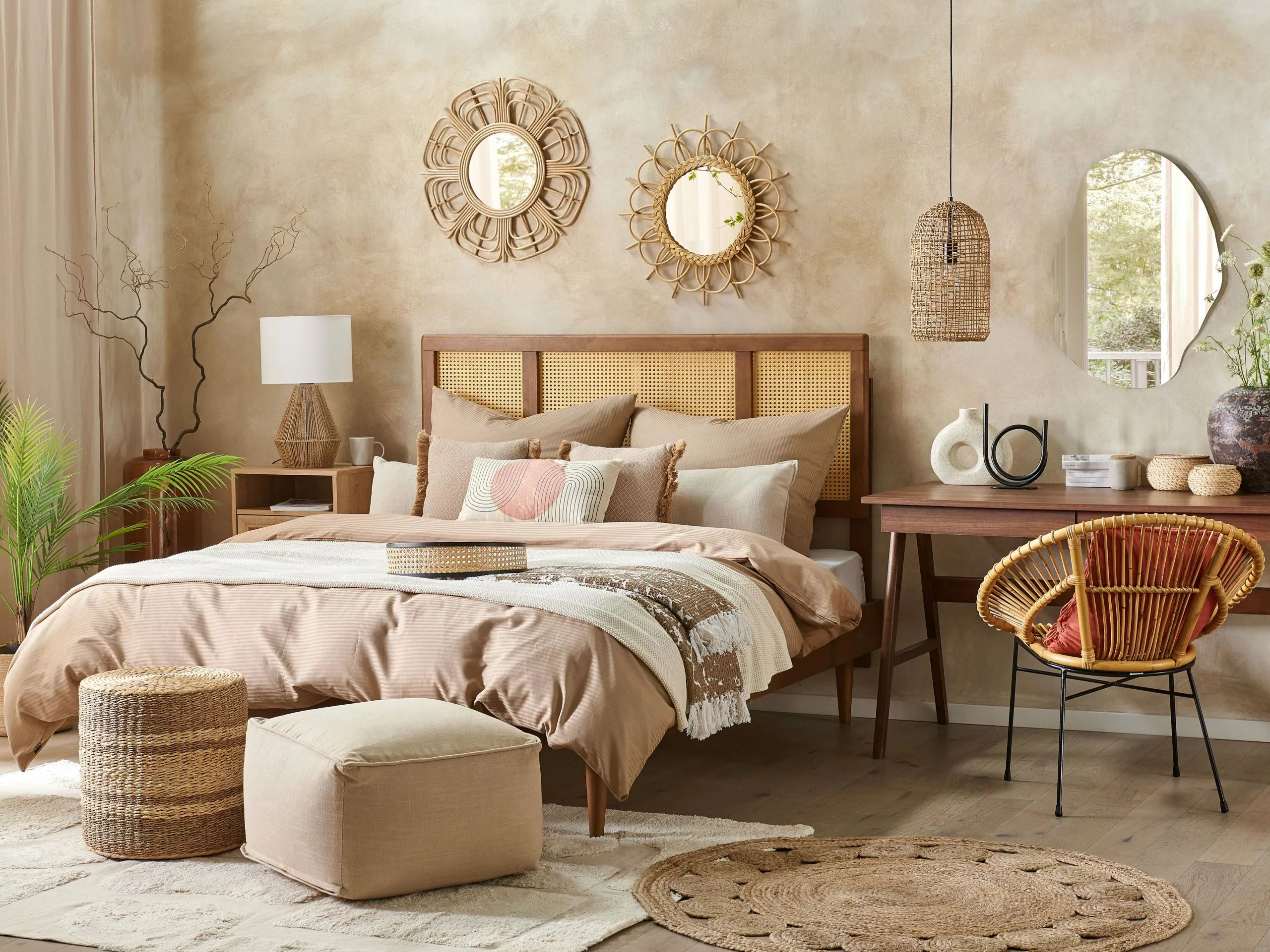 Beliani Stoel Rotan Natuurlijk SARITA - Afbeelding 4