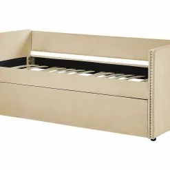Beliani Slaapbank Fluweel 90 X 200 Cm Beige TORYES -Exporteren Stoelen Winkel undef src sa picid 837077 type whitesh image scaled