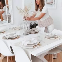 Beliani Eettafel Wit 180 X 100 Cm LISALA -Exporteren Stoelen Winkel undef src sa picid 837151 type whitesh image scaled