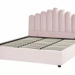 Beliani Velvet Ottomaan Bed Roze VINCENNES Verschillende Maten -Exporteren Stoelen Winkel undef src sa picid 837349 type whitesh image scaled
