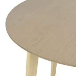 Beliani Eettafel Licht Hout ⌀ 90 Cm SANDY -Exporteren Stoelen Winkel undef src sa picid 837808 type whitesh image scaled
