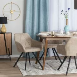 Beliani Eetkamerstoel Set Van 2 Stof Beige MONEE 19 Beliani Eetkamerstoel Set Van 2 Stof Beige MONEE -Exporteren Stoelen Winkel undef src sa picid 839655 type whitesh image scaled