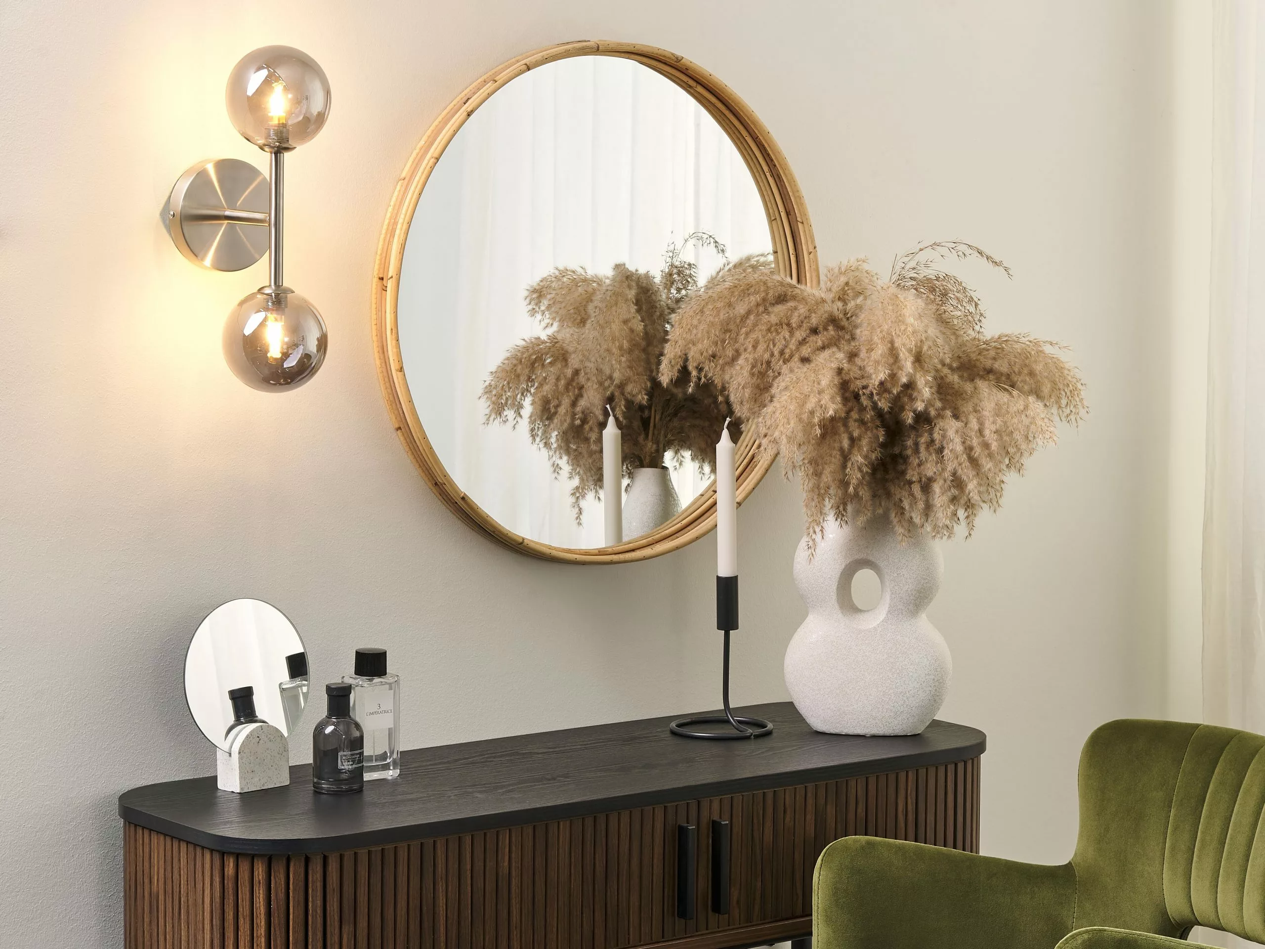 Beliani Consoletafel Donker Hout Met Zwart JOSE 6 Beliani Consoletafel Donker Hout Met Zwart JOSE - Afbeelding 4