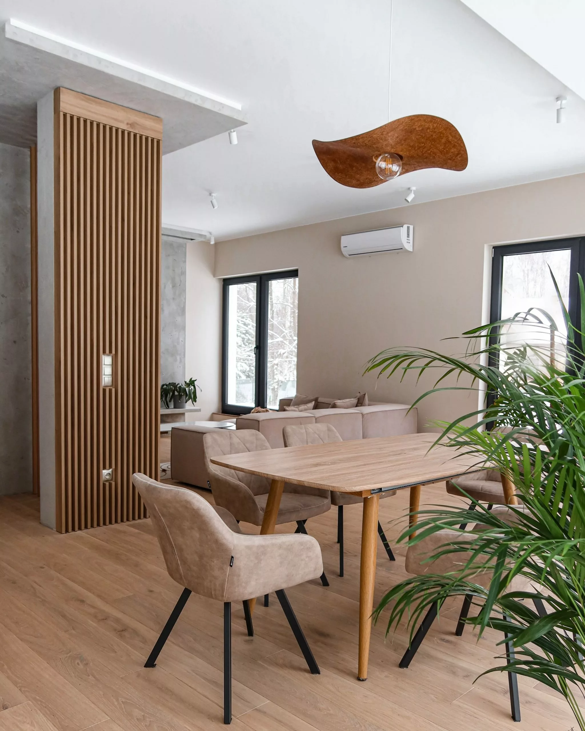 Beliani Eettafel Uitschuifbaar Lichtbruin 180 / 210 X 90 Cm HAGA - Afbeelding 4