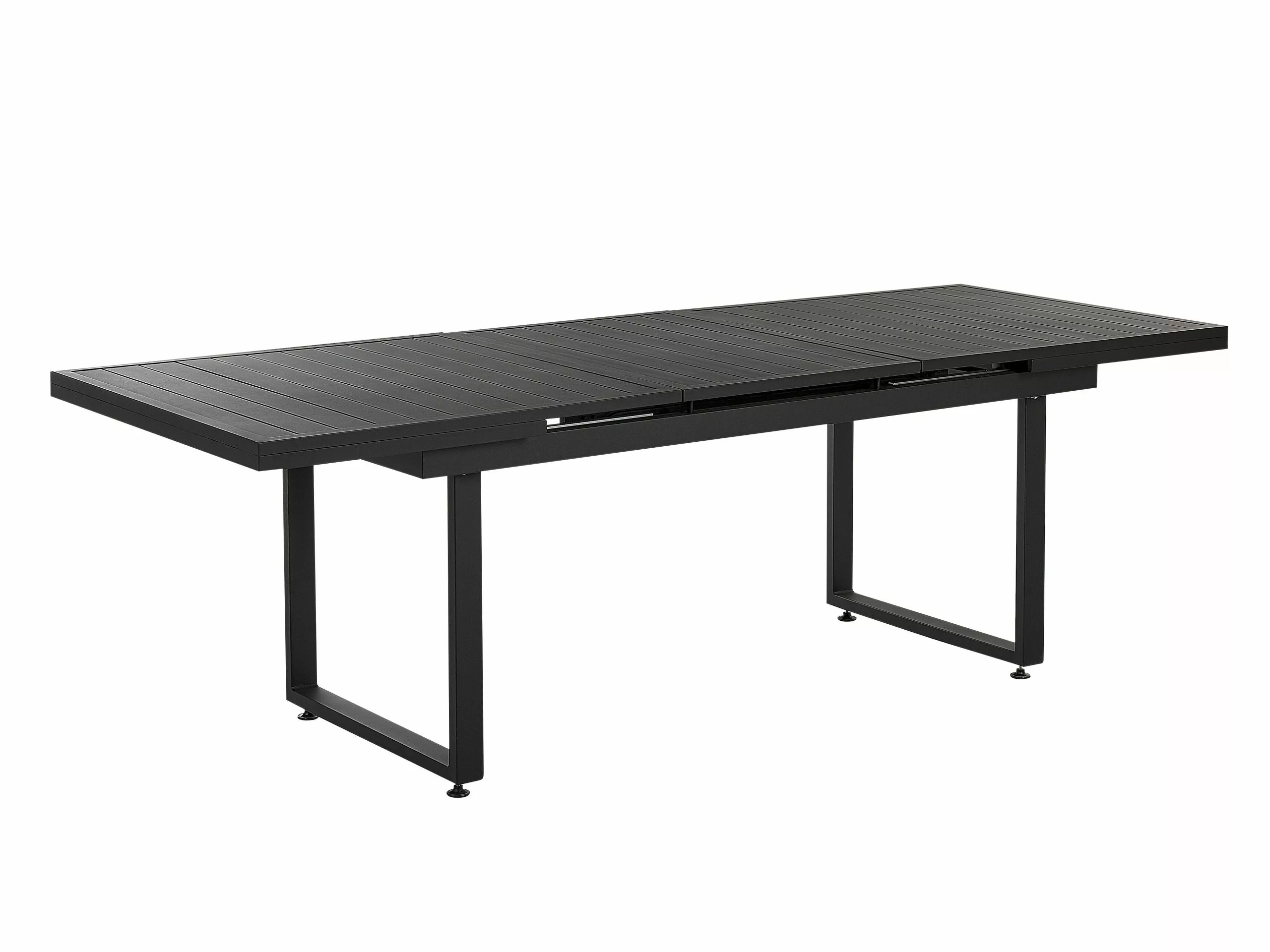 Beliani Tuintafel Uitschuifbaar Aluminium Zwart 180 / 240 X 90 Cm VALCANETTO 3 Beliani Tuintafel Uitschuifbaar Aluminium Zwart 180 / 240 X 90 Cm VALCANETTO
