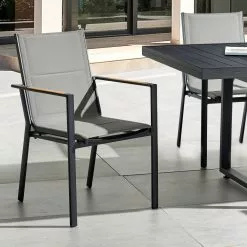 Beliani Tuinstoel Set Van 4 Aluminium Zwart BUSSETO -Exporteren Stoelen Winkel undef src sa picid 843313 type whitesh image scaled