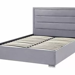 Beliani Bed Met Opbergruimte Fluweel Donkergrijs ROUEN Verschillende Maten -Exporteren Stoelen Winkel undef src sa picid 843798 type whitesh image scaled
