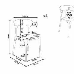 Beliani Eetkamerstoel Set Van 4 Kunststof Wit GUBBIO 19 Beliani Eetkamerstoel Set Van 4 Kunststof Wit GUBBIO -Exporteren Stoelen Winkel undef src sa picid 844320 type whitesh image scaled