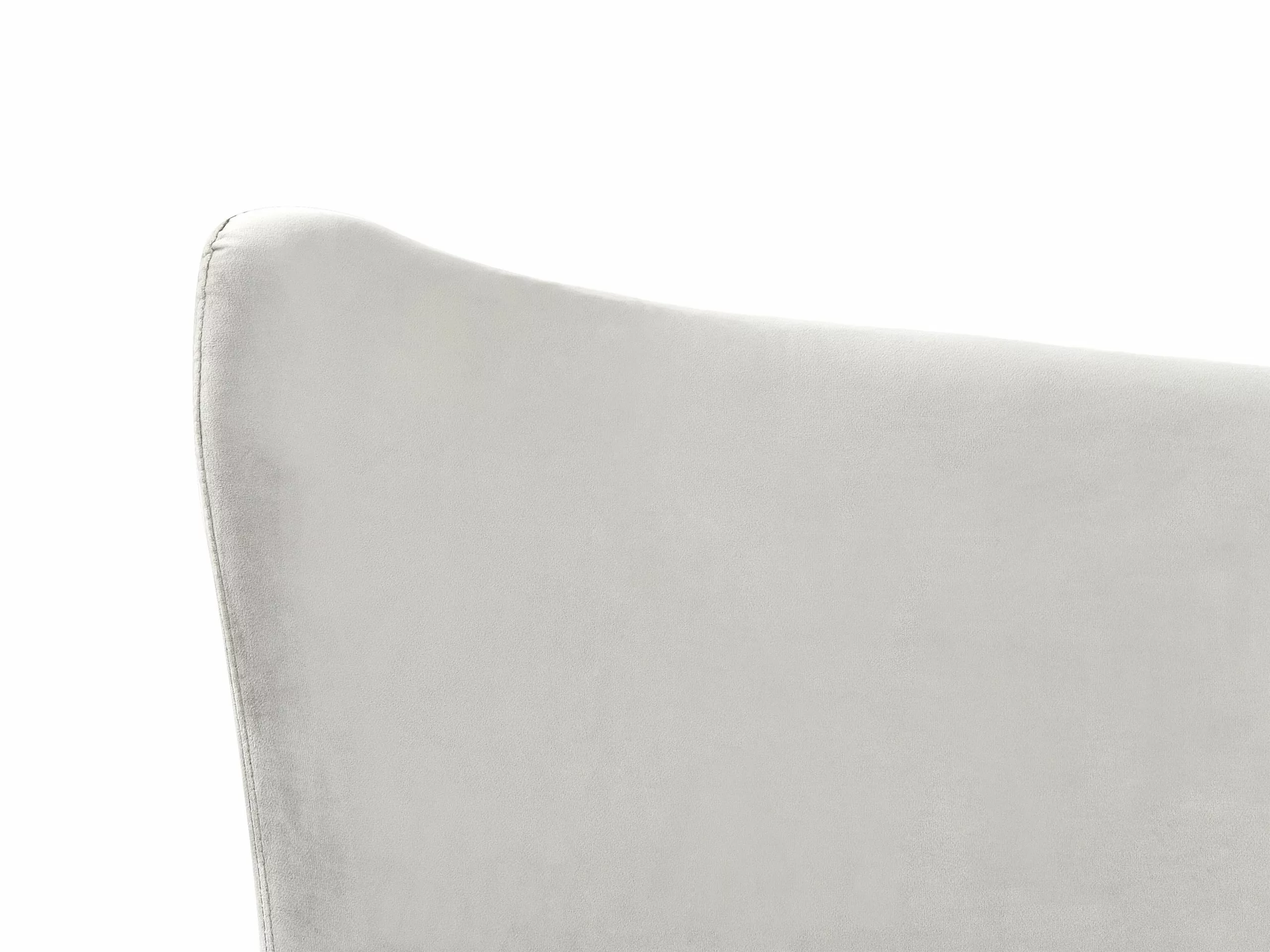 Beliani Bed Fluweel Lichtgrijs In Diverse Formaten CHALEIX - Afbeelding 6