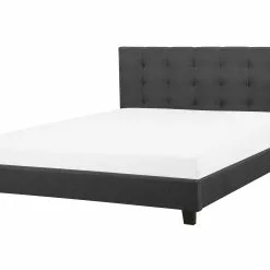 Beliani Waterbed Stof Donkergrijs In Diverse Formaten LA ROCHELLE