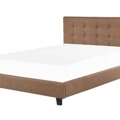 Beliani Waterbed Stof Bruin In Diverse Formaten LA ROCHELLE