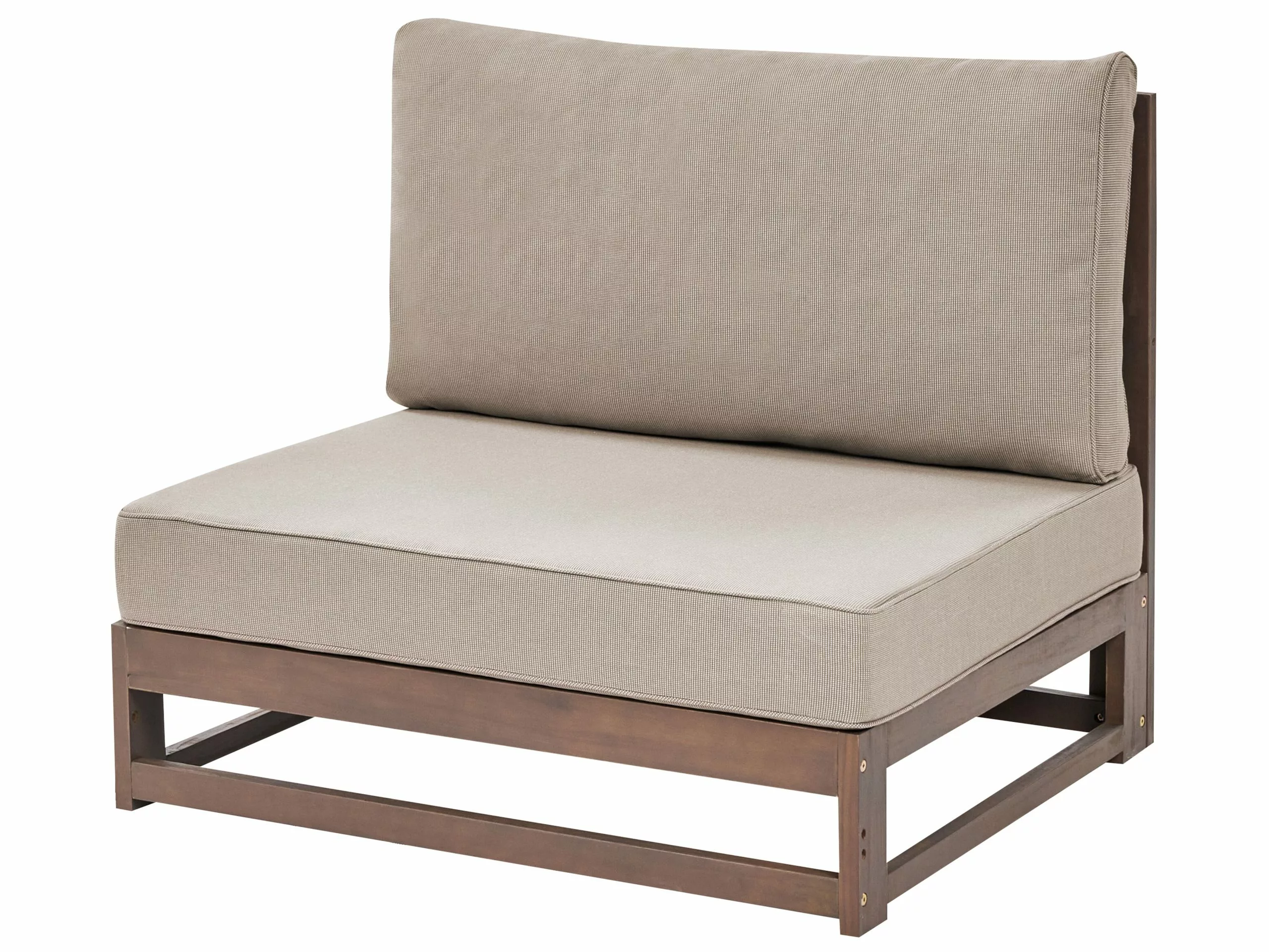 Beliani Tuinbank 3-zits Acaciahout Lichtbruin TIMOR II - Afbeelding 6