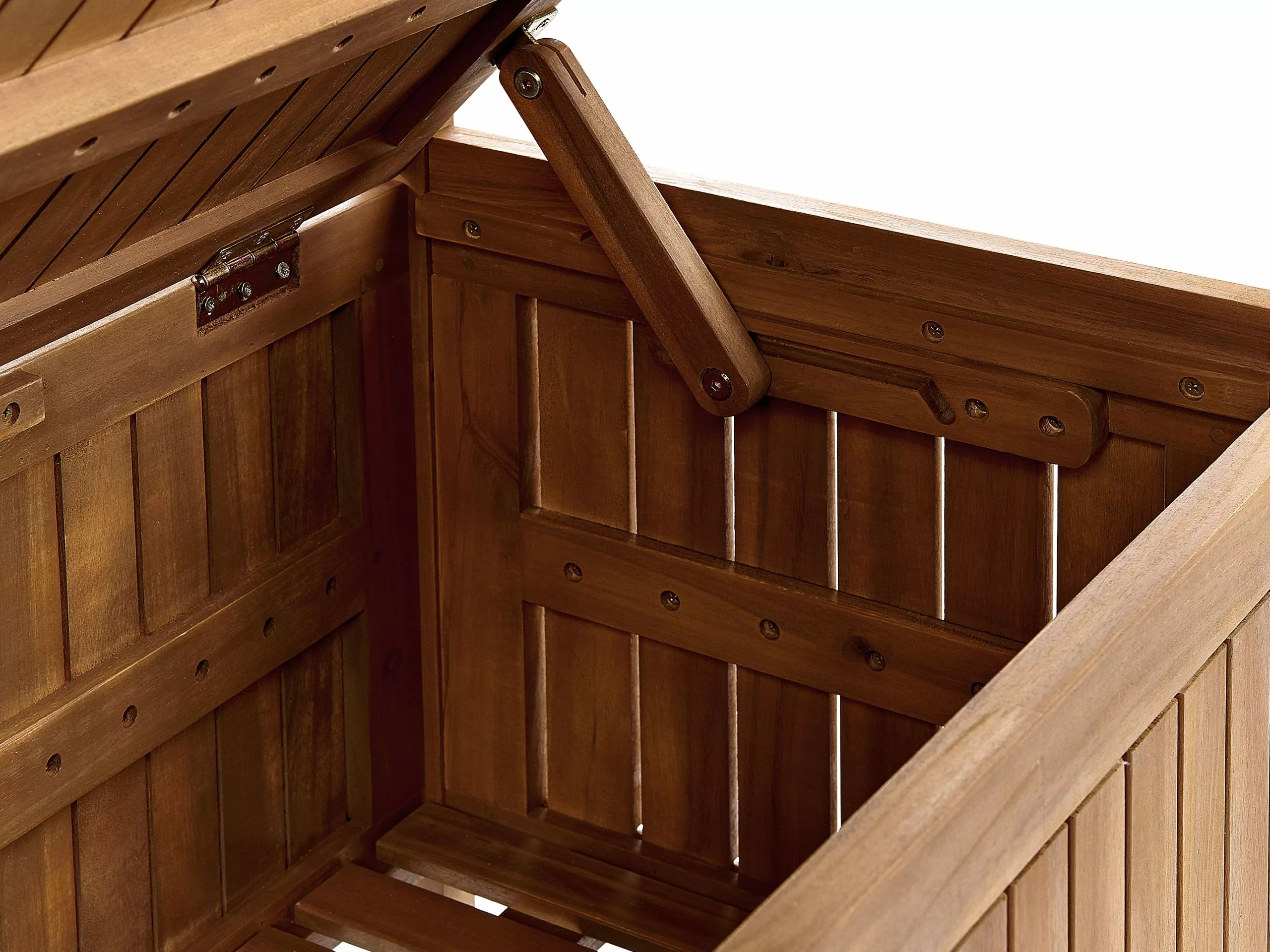 Beliani Tuinbank Met Opbergruimte Acaciahout 160 Cm SOVANA 10 Beliani Tuinbank Met Opbergruimte Acaciahout 160 Cm SOVANA - Afbeelding 8