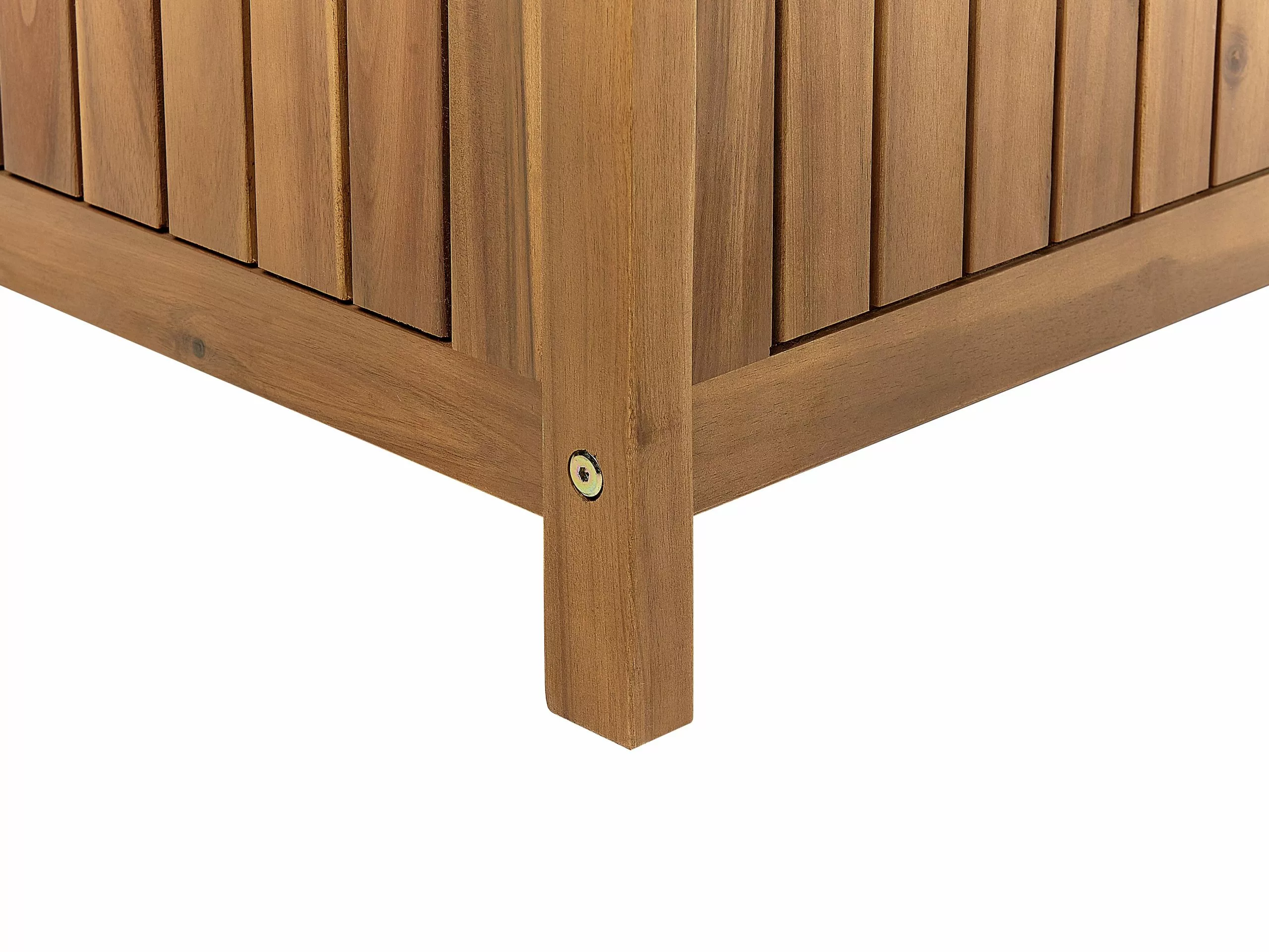 Beliani Tuinbank Met Opbergruimte Acaciahout 160 Cm SOVANA 11 Beliani Tuinbank Met Opbergruimte Acaciahout 160 Cm SOVANA - Afbeelding 9