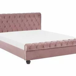 Beliani Waterbed Fluweel Roze AVALLON Verschillende Maten -Exporteren Stoelen Winkel undef src sa picid 846662 type whitesh image scaled