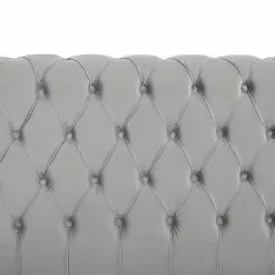 Beliani Waterbed Fluweel Lichtgrijs AVALLON Verschillende Maten -Exporteren Stoelen Winkel undef src sa picid 846698 type whitesh image scaled