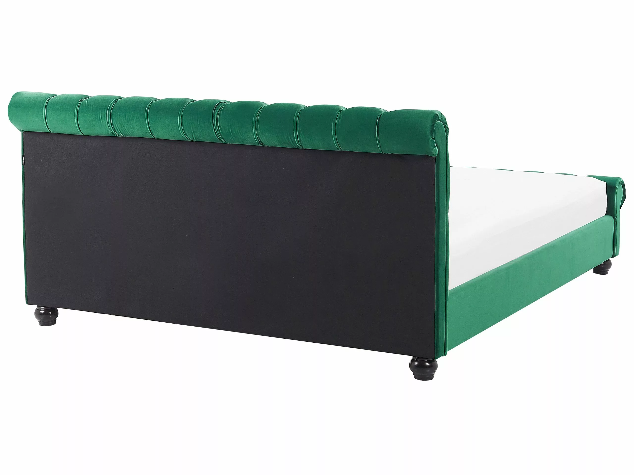 Beliani Waterbed Fluweel Groen AVALLON Verschillende Maten - Afbeelding 4