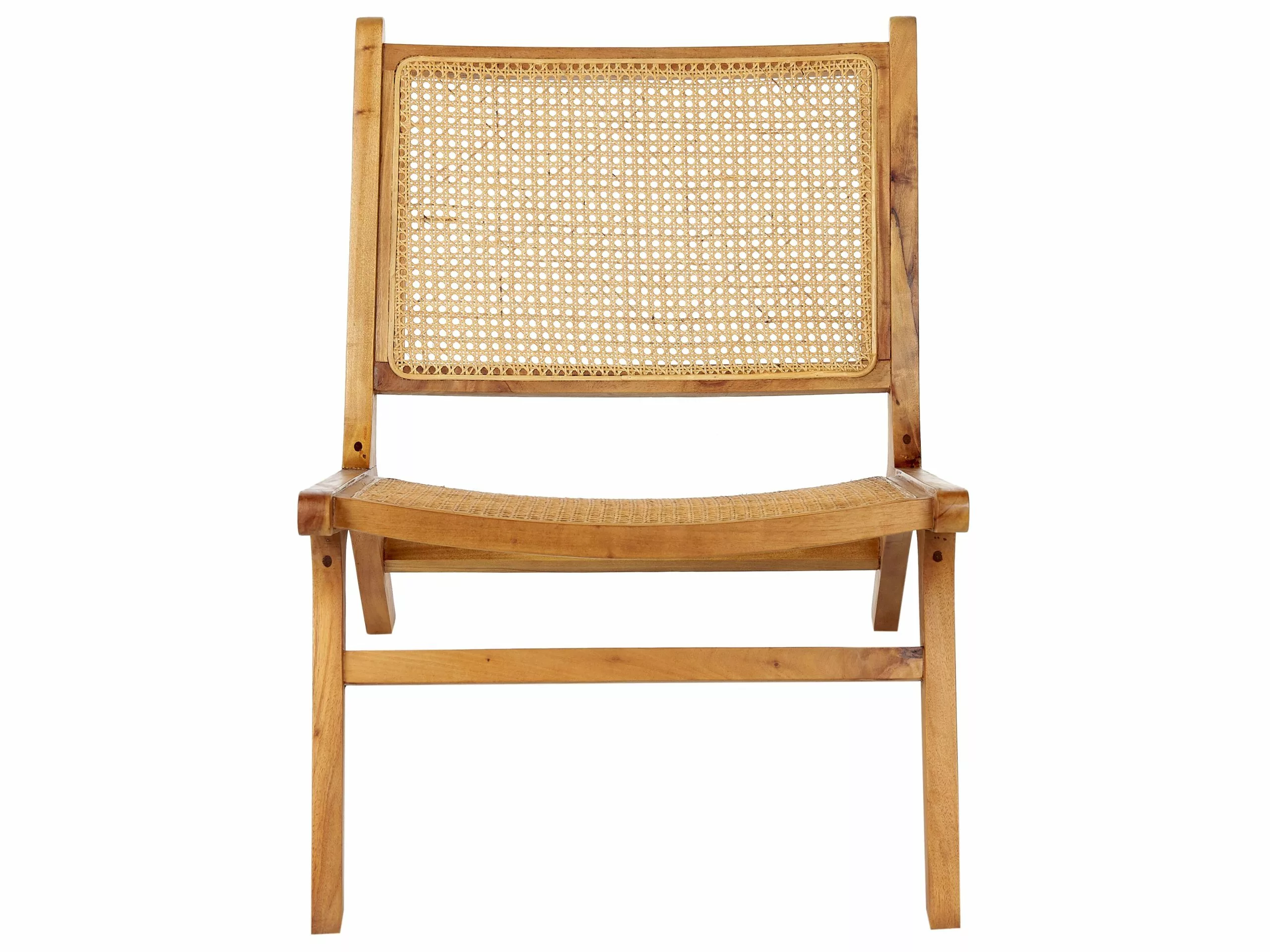 Beliani Eetkamerstoel Rotan Lichthout MIDDLETOWN - Afbeelding 4