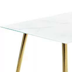 Beliani Eettafel Glas Marmer/goud 120 X 70 Cm MULGA -Exporteren Stoelen Winkel undef src sa picid 850508 type whitesh image scaled