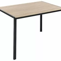 Beliani Eettafel Hout Zwart 120 X 80 Cm NEWFIELD