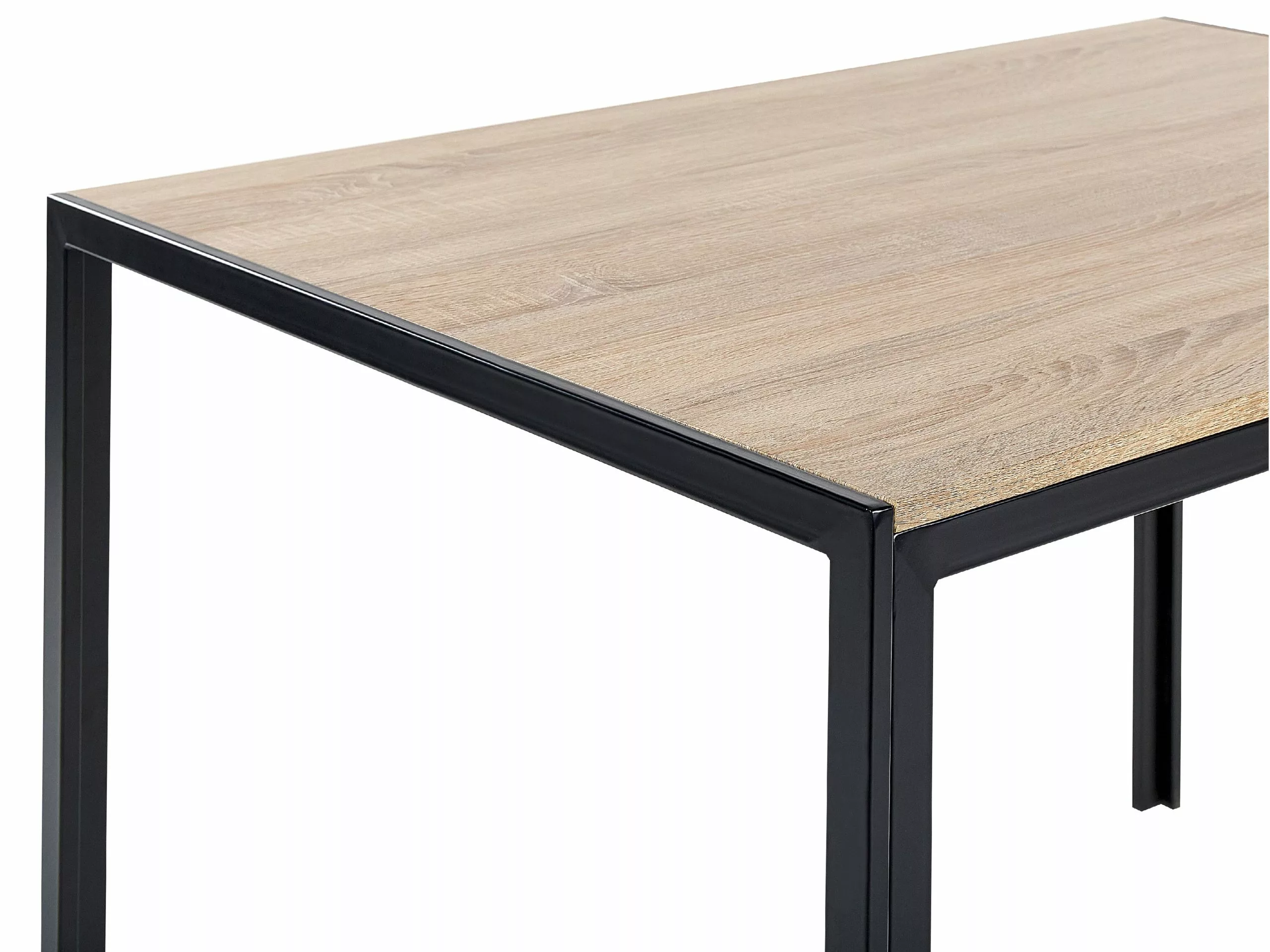 Beliani Eettafel Hout Zwart 120 X 80 Cm NEWFIELD - Afbeelding 4