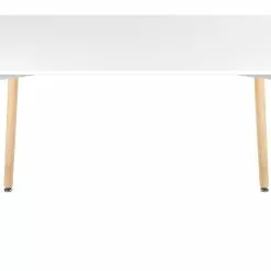 Beliani Eettafel Lichthout/wit 120 X 80 Cm NEWBERRY -Exporteren Stoelen Winkel undef src sa picid 850671 type whitesh image scaled