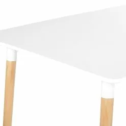 Beliani Eettafel Lichthout/wit 120 X 80 Cm NEWBERRY -Exporteren Stoelen Winkel undef src sa picid 850672 type whitesh image scaled