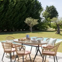 Beliani Tuinset Rotan Roze ALIANO II -Exporteren Stoelen Winkel undef src sa picid 851390 type whitesh image 1 scaled