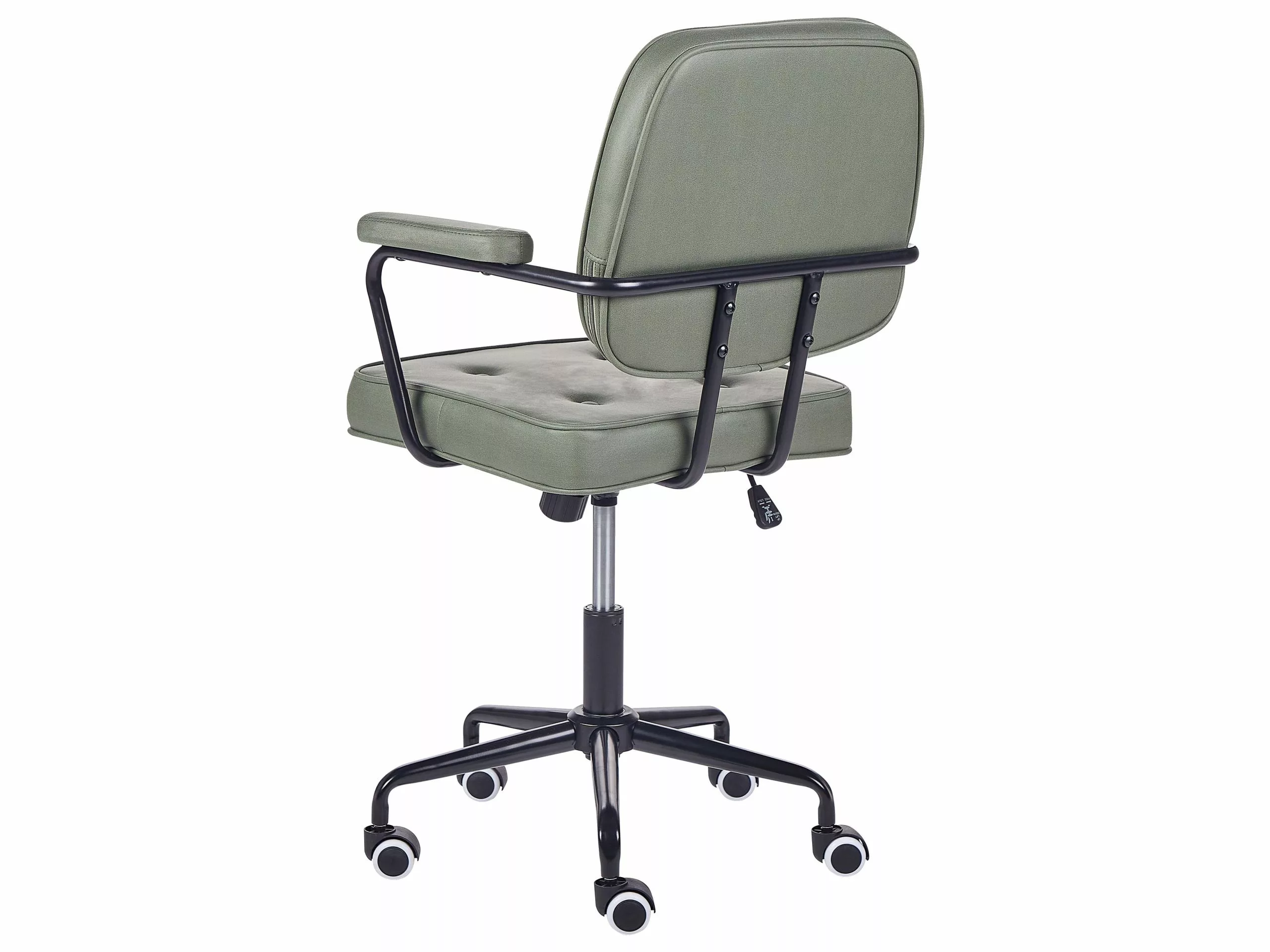 Beliani Bureaustoel Kunstleer Groen PAWNEE - Afbeelding 6