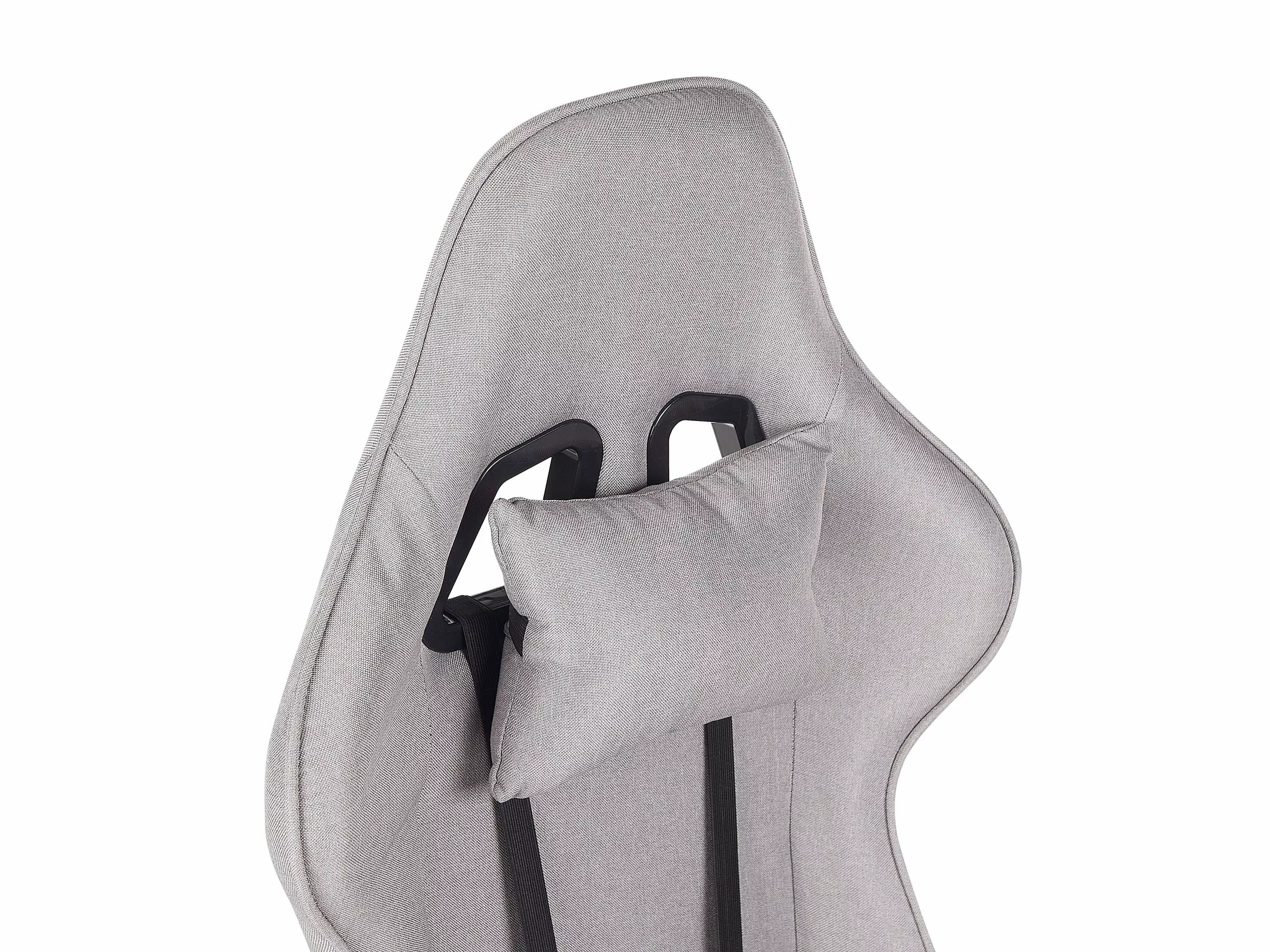 Beliani Gamestoel Polyester Lichtgrijs WARRIOR 10 Beliani Gamestoel Polyester Lichtgrijs WARRIOR - Afbeelding 8