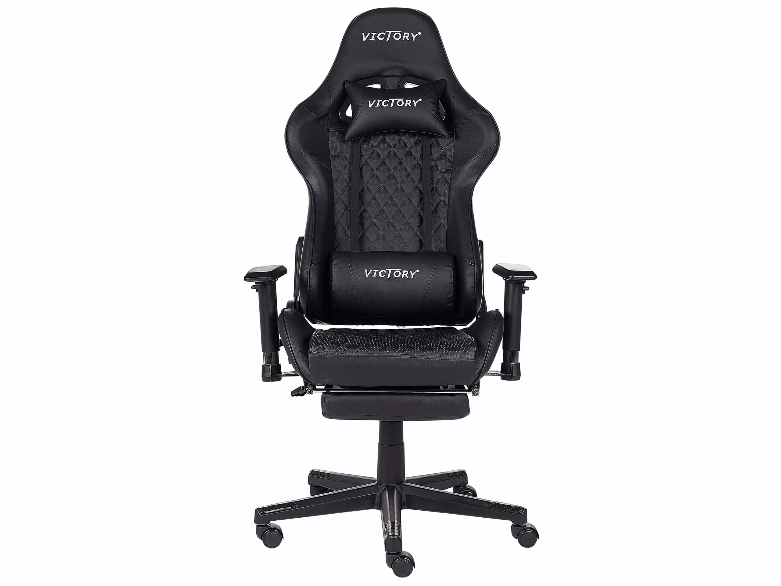 Beliani Gamestoel Kunstleer Zwart VICTORY 7 Beliani Gamestoel Kunstleer Zwart VICTORY - Afbeelding 5