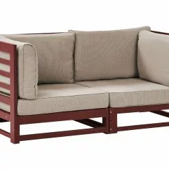 Beliani Tuinbank 2-zits Gecertificeerd Acaciahout Bruin TRANI