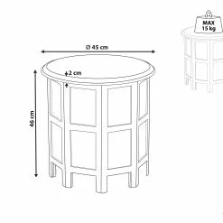 Beliani Bijzettafel Blauw BORAI -Exporteren Stoelen Winkel undef src sa picid 852180 type whitesh image scaled